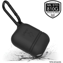 Catalyst Waterproof Apple AirPods 1 Hülle Flexibles Silikon Wasserdicht - Slate Grey