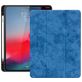 Mobigear Tri-Fold Gel iPad Pro 12.9 Zoll (2018) Hülle Klapphülle + Stifthalter - Blau
