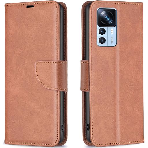 Mobigear Excellent Xiaomi 12T Hülle Klapphülle Geldbörse - Braun