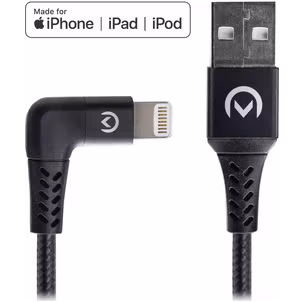 Mobilize Strong Nylon 90 USB-A auf Apple Lightning MFI Kabel 1.5 Meter - Schwarz