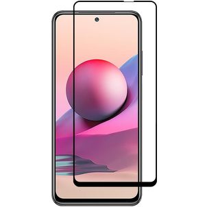 Mobigear Premium Xiaomi Redmi Note 10S Panzerglas Gehärtetes Glas Displayschutz - Hüllenfreundlich - Schwarz