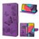Mobigear Butterfly Samsung Galaxy M53 Klapphülle Portemonnaie - Lila