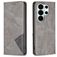 Mobigear Rhombus Slim Samsung Galaxy S26 Ultra Hülle Klapphülle - Grau