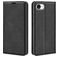 Mobigear Retro Slim iPhone 17e Hülle Klapphülle Geldbörse - Schwarz