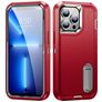 Mobigear Rugged Stand iPhone 14 Plus Hülle Hardcase Backcover Stoßfest mit Ständer - Rot