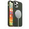 Mobigear Rubber Touch iPhone 12 Pro Silikon MagSafe Hülle Backcover - Grün
