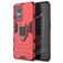Mobigear Armor Ring Realme GT Neo 3 Hülle Hardcase Backcover Stoßfest mit Ringhalter - Rot