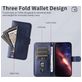 Mobigear Zipper iPhone Air Hülle Klapphülle Geldbörse - Blau