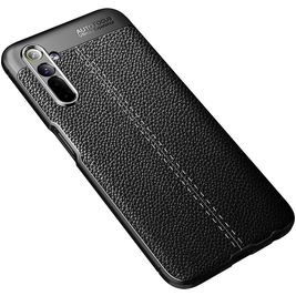 Mobigear Luxury Realme 6 Hülle Flexibles TPU Backcover - Schwarz