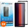 Mobigear Premium Sony Xperia 5 II Panzerglas Gehärtetes Glas Displayschutz - Hüllenfreundlich - Schwarz (3er Pack)