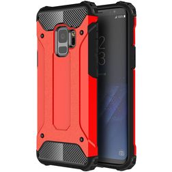 Mobigear Outdoor Samsung Galaxy S9 Hülle Hardcase Backcover Stoßfest - Rot