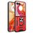 Mobigear Armor Ring Motorola Razr 50 Ultra Hülle Hardcase Backcover Stoßfest mit Ringhalter - Rot