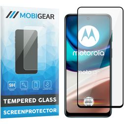 Mobigear Premium Motorola Moto G42 Panzerglas Displayschutz - Hüllenfreundlich - Schwarz