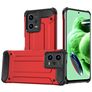 Mobigear Outdoor POCO X5 Hülle Hardcase Backcover Stoßfest - Rot