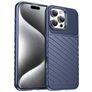 Mobigear Groove iPhone 16 Pro Max Hülle Flexibles TPU Backcover - Blau