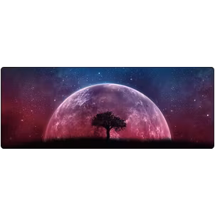 Mobigear Anti-Slip Mauspad - 40 x 90 CM - Galaxy Tree