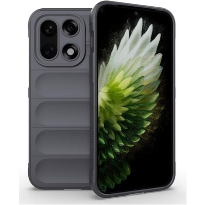 Mobigear Bumpy OnePlus 15 Hülle Flexibles TPU Backcover - Grau