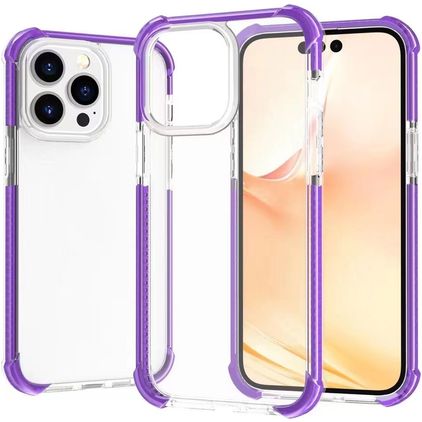 Mobigear Full Bumper iPhone 14 Pro Hülle Hardcase Backcover Stoßfest - Lila