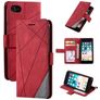 Mobigear Rhombus iPhone SE (2020) Hülle Klapphülle Geldbörse - Rot