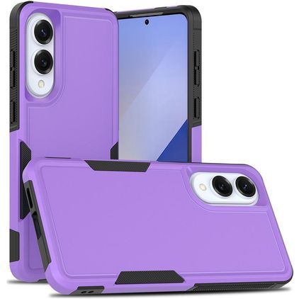 Mobigear Heavy Armor Samsung Galaxy S25 Edge Hülle Hardcase Backcover Stoßfest - Lila