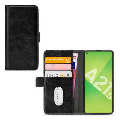 Mobilize Elite Gelly Samsung Galaxy A21s Hülle Klapphülle - Schwarz