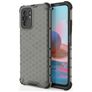 Mobigear Honeycomb Xiaomi Redmi Note 10 4G Hülle Hardcase Backcover Stoßfest - Schwarz