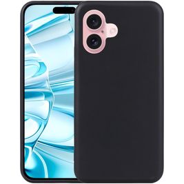 Mobigear Basics iPhone 16 Plus Hülle Flexibles TPU Backcover - Schwarz