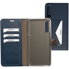 Mobiparts Classic Wallet Samsung Galaxy A7 (2018) Hülle Klapphülle Geldbörse - Blau
