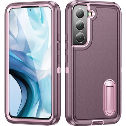 Mobigear Rugged Stand Samsung Galaxy S23 Plus Hülle Hardcase Backcover Stoßfest mit Ständer - Lila