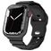 Mobigear Sport Armor Silikon Apple Watch Armband Drückerschließe - 49/46/45/44 mm - Schwarz