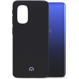 Mobilize Rubber Gelly Motorola Moto G51 5G Hülle Flexibles TPU Backcover - Matt Black