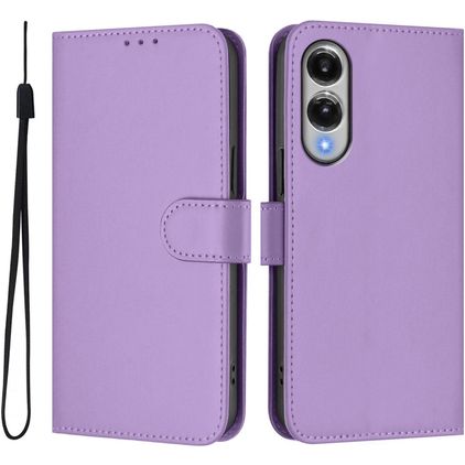 Mobigear Urban Wallet Samsung Galaxy S25 Edge Hülle Klapphülle Geldbörse - Lila