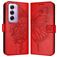 Mobigear Butterfly OPPO Reno 12 Pro Hülle Klapphülle Geldbörse - Rot