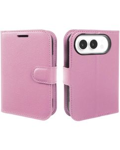 Mobigear Classic iPhone Duo Klapphülle Portemonnaie - Pink