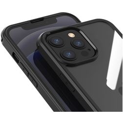 Valenta Full Cover iPhone 13 Pro Hülle Gehärtetes Glas Backcover Stoßfest - Schwarz