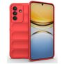 Mobigear Bumpy Samsung Galaxy A37 Hülle Flexibles TPU Backcover - Rot