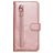 Mobigear Zipper Wallet Luxury Rose Gold Case Samsung Galaxy S20