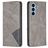 Mobigear Rhombus Slim Samsung Galaxy A54 Hülle Klapphülle - Grau