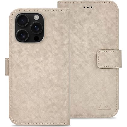 My Style Flex Wallet iPhone 16 Pro Klapphülle Portemonnaie - Warm Taupe