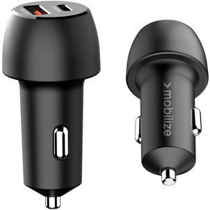 Mobilize Dual USB / USB-C Auto Ladegerät Power Delivery 48W - Schwarz
