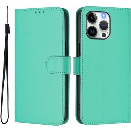 Mobigear Urban Wallet iPhone 16 Pro Max Hülle Klapphülle Geldbörse - Grün