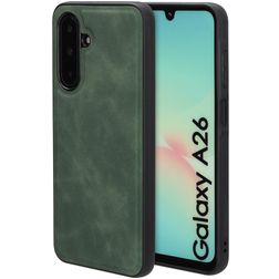 Mobiparts Classic Samsung Galaxy A26 MagSafe TPU / Kunstleder Backcover - Emerald Green