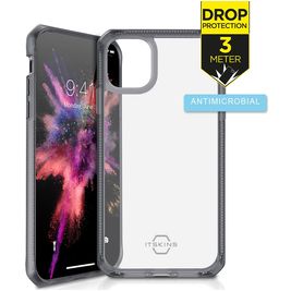 ITSKINS Level 2 HybridFrost iPhone 11 Hülle Hardcase Backcover Stoßfest - Transparent / Schwarz