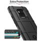Mobigear Rugged Shield Huawei Mate 20 Pro Hülle Flexibles TPU Backcover Stoßfest - Schwarz