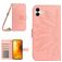 Mobigear Sunflower Samsung Galaxy A05 Hülle Klapphülle Geldbörse - Pink