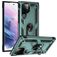 Mobigear Armor Ring Samsung Galaxy S22 Ultra Hülle Hardcase Backcover Stoßfest mit Ringhalter - Grün