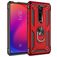 Mobigear Armor Ring Xiaomi Mi 9T Hülle Hardcase Backcover Stoßfest mit Ringhalter - Rot