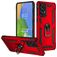 Mobigear Armor Ring Samsung Galaxy A73 Hülle Hardcase Backcover Stoßfest mit Ringhalter - Rot