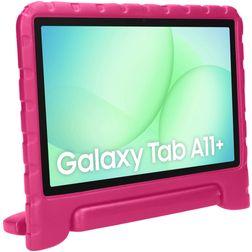 Mobiparts Kids Samsung Galaxy Tab A11 Plus Tablet Hülle für Kinder mit Tragegriff - Pink