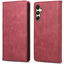 Mobigear Wallet Samsung Galaxy A17 Hülle Klapphülle Geldbörse - Rot